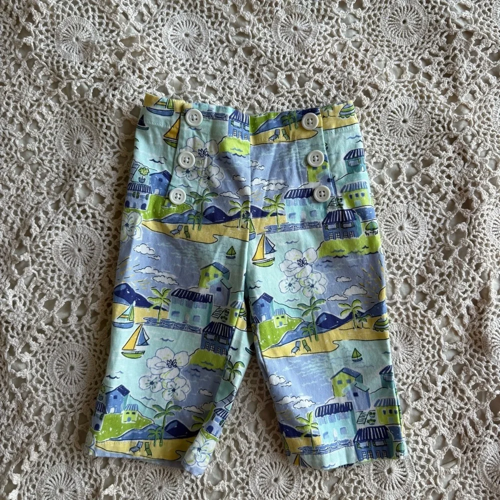 Vintage Gymboree Beach Print Pant